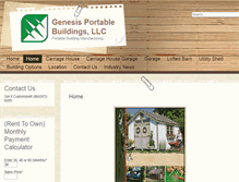 Tablet Screenshot of genesisportablebuilding.com